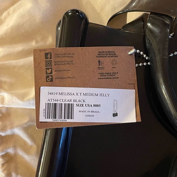 Melissa x Telfar Medium Black Jelly Bag - Picture 3 of 7